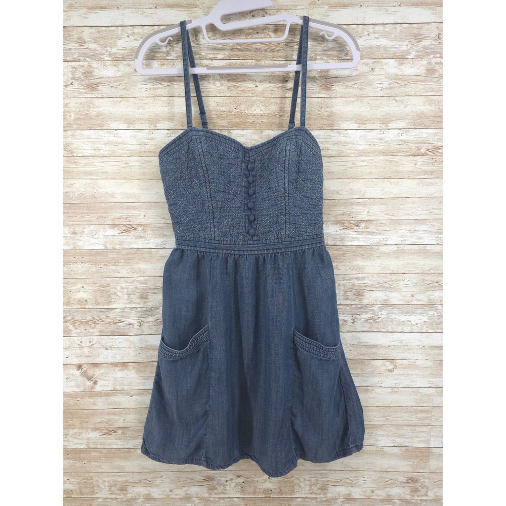 American Eagle Dress Size 4 Knee Length Chambray
